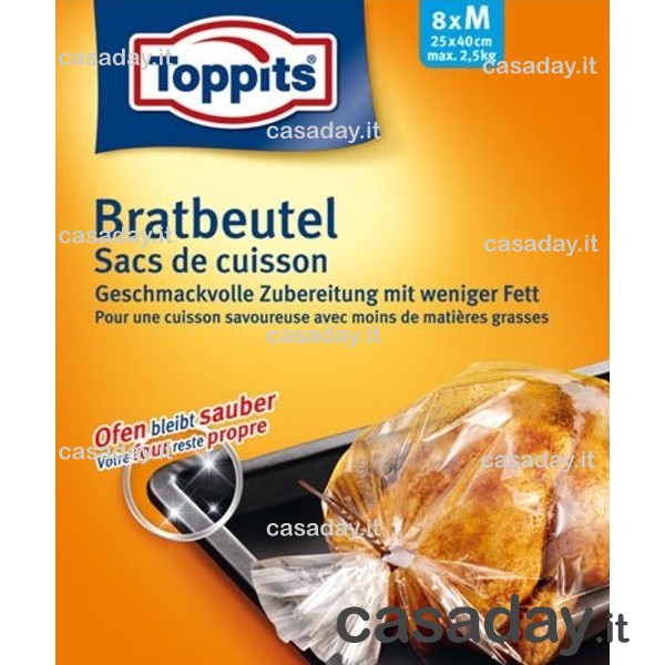 SACCHETTI ARROSTO PZ.8 CM.25X40 eva