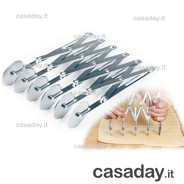 TAGLIASFOGLIA INOX ESTENSIBILE 6 LAME eva TAGLIASFOGLIA INOX ESTENSIBILE 6 LAME eva