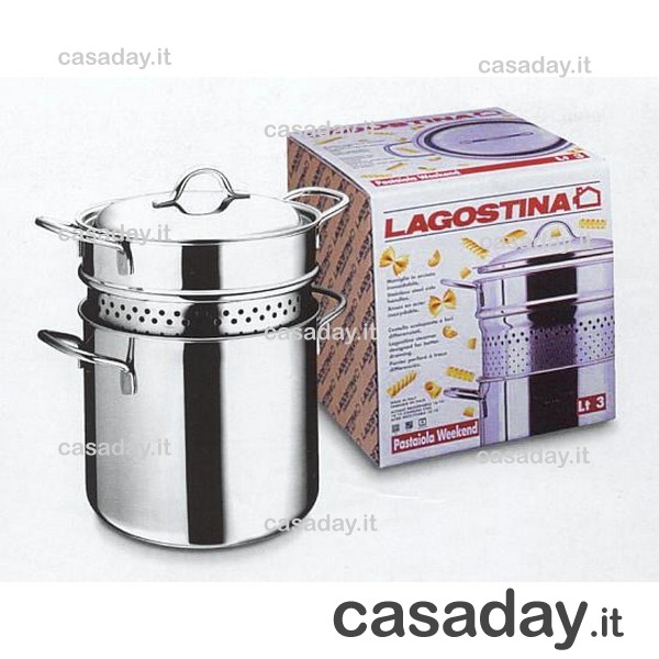 SPAGHETTIERA WEEKEND CM.18 lt.3 lagostina
