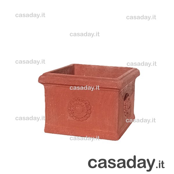 VASO COCCIO CUBO 15X15 SPAZZOLATO terrecotte toscane VASO COCCIO CUBO 15X15 SPAZZOLATO terrecotte toscane
