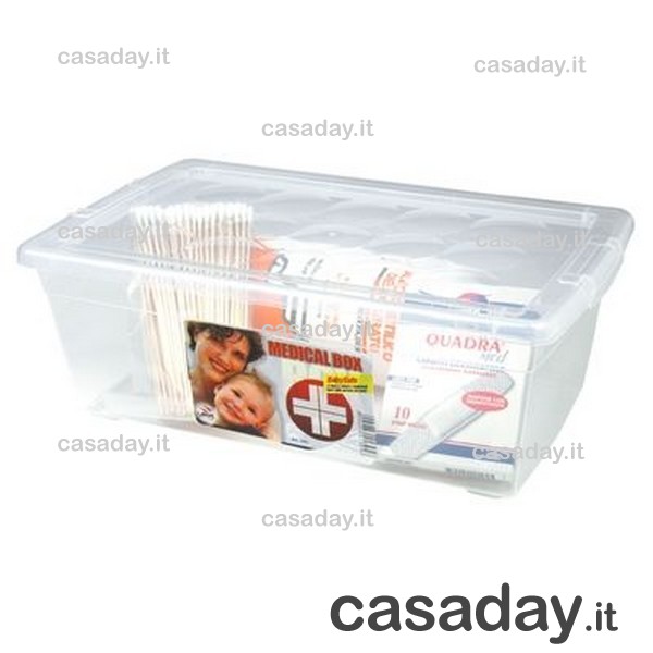 SCATOLA MEDICINALI TRASPARENTE 33X20 H12 lega