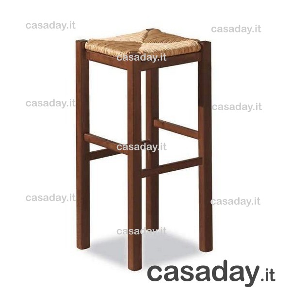 SGABELLO LEGNO IMPAGLIATO NOCE CM.70 SGABELLO LEGNO IMPAGLIATO NOCE CM.70