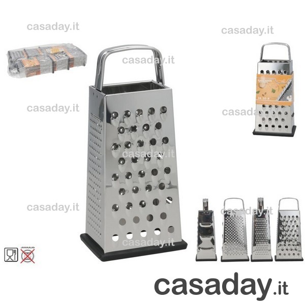 GRATTUGIA 4 LATI INOX BASE ANTISCIVOLO GRATTUGIA 4 LATI INOX BASE ANTISCIVOLO