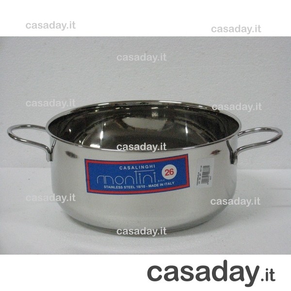 CASSERUOLA INOX 18-10 CM.24 2-M. montini guerino