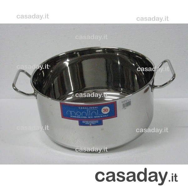 CASSERUOLA INOX 18-10 CM.40 2-M. montini guerino CASSERUOLA INOX 18-10 CM.40 2-M. montini guerino