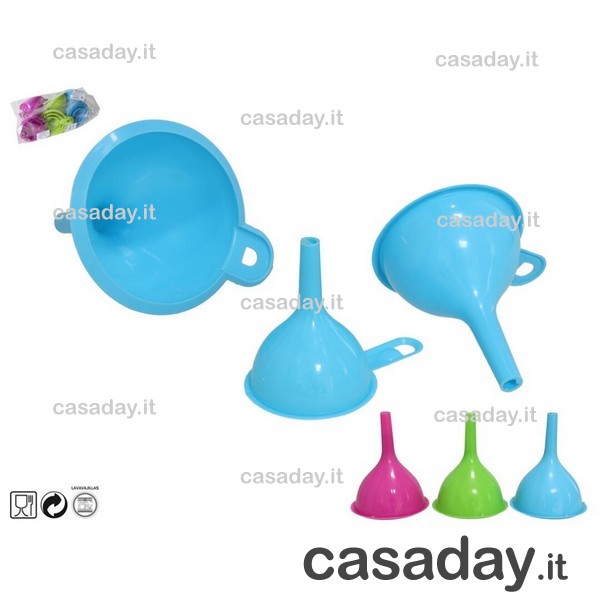 IMBUTI PLASTICA PZ.3 CM.6-8-10 metaltex