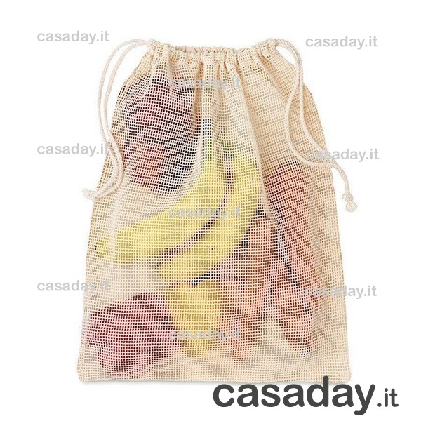 SACCHETTO PER ALIMENTI RETE COTONE metaltex SACCHETTO PER ALIMENTI RETE COTONE metaltex