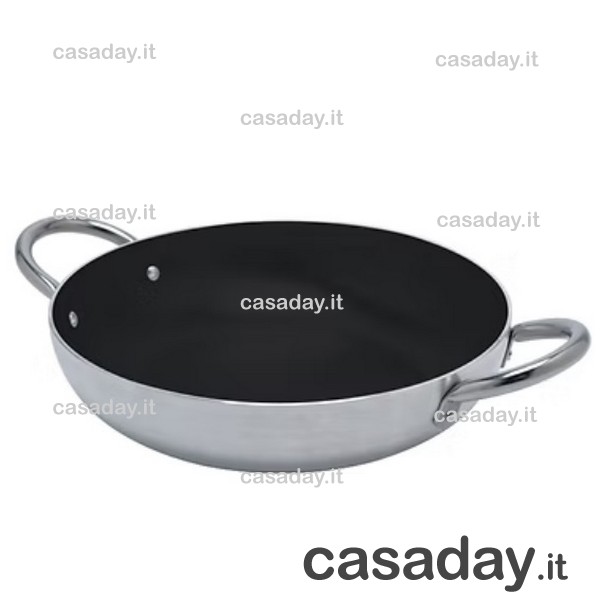 TEGAME ALLUMINIO ANTIADERENTE CM.38 linea italia TEGAME ALLUMINIO ANTIADERENTE CM.38 linea italia