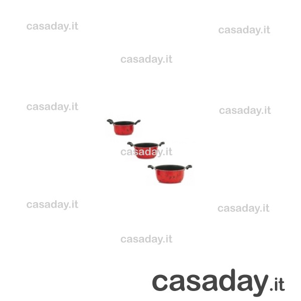 TRIS CASSERUOLE CM.14-16-18 2-M. linea italia TRIS CASSERUOLE CM.14-16-18 2-M. linea italia
