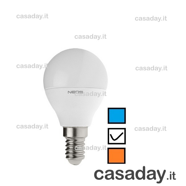 LAMPADINA LED E14 SFERA 8W-60W 
