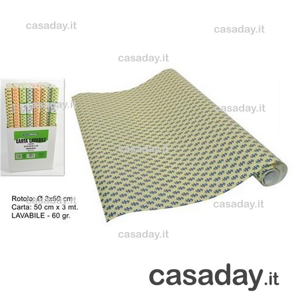 CARTA PER CASSETTI LAVABILE MT 3X0,5 