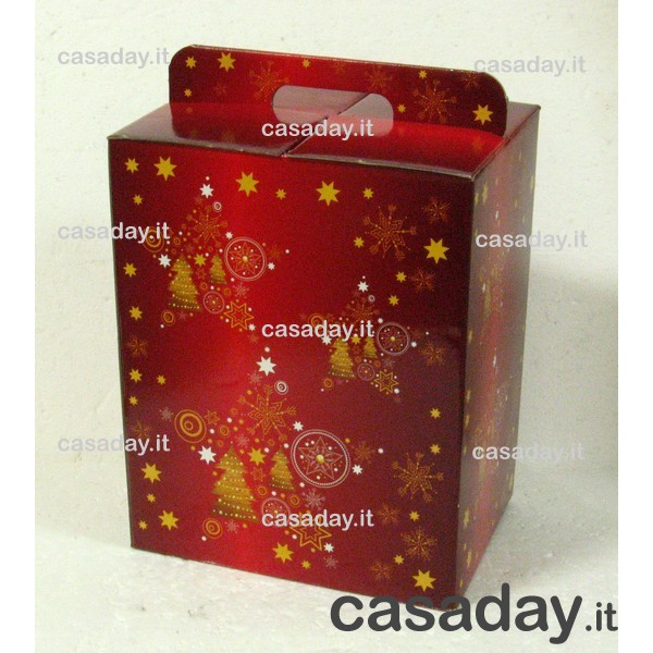 SCATOLA PANETTONE+BOTTIGLIA 28X30X20 