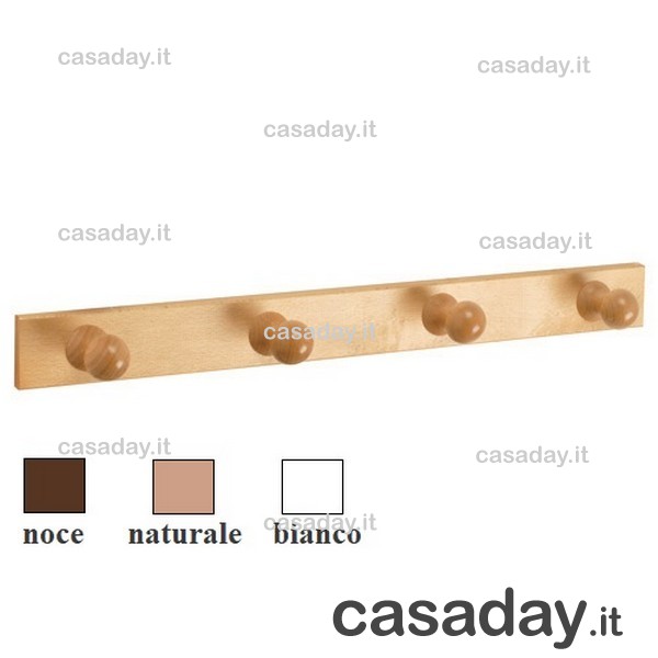 ATTACCAPANNI LEGNO 4 POSTI ART.138 ATTACCAPANNI LEGNO 4 POSTI ART.138