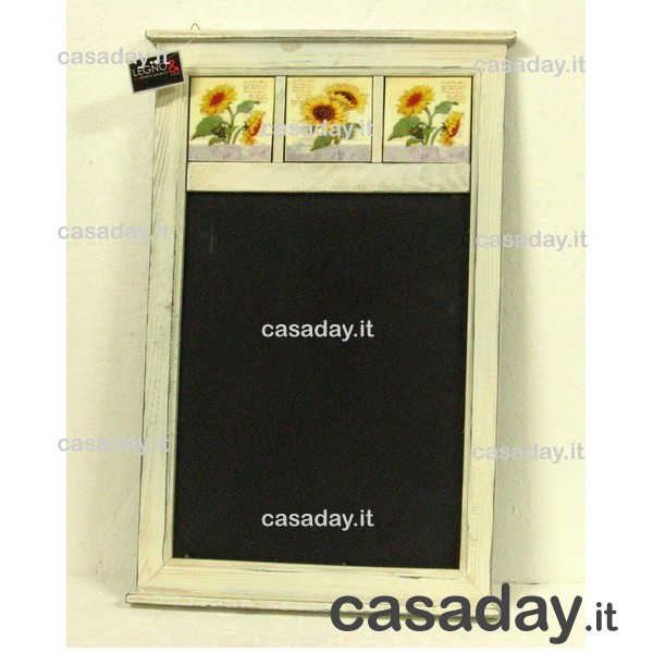 LAVAGNA FIORI CORNICE LEGNO CM.50X33 LAVAGNA FIORI CORNICE LEGNO CM.50X33