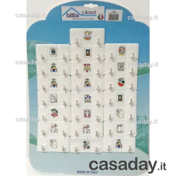GANCIO ADESIVO 2-P BIANCO 013C GANCIO ADESIVO 2-P BIANCO 013C