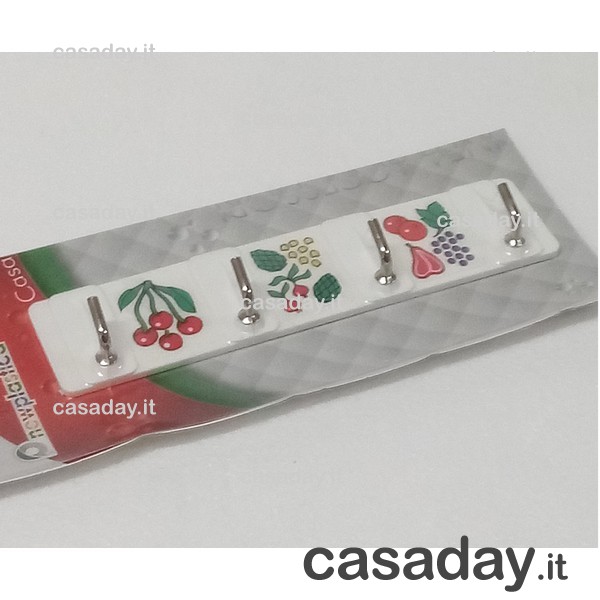 GANCIO ADESIVO 4-P BIANCO 015 
