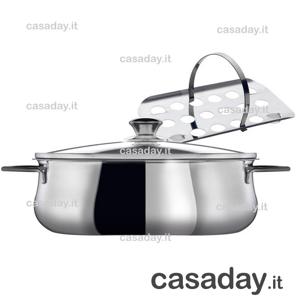 CASSERUOLA OVALE COPERCHIO+GRIGLIA CM 30 inoxriv CASSERUOLA OVALE COPERCHIO+GRIGLIA CM 30 inoxriv