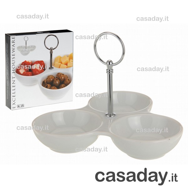 ANTIPASTIERA BIANCA 3 POSTI ANTIPASTIERA BIANCA 3 POSTI
