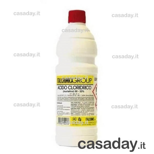 ACIDO MURIATICO CLORIDRICO LT.1 33 PERC. italchimici group ACIDO MURIATICO CLORIDRICO LT.1 33 PERC. italchimici group