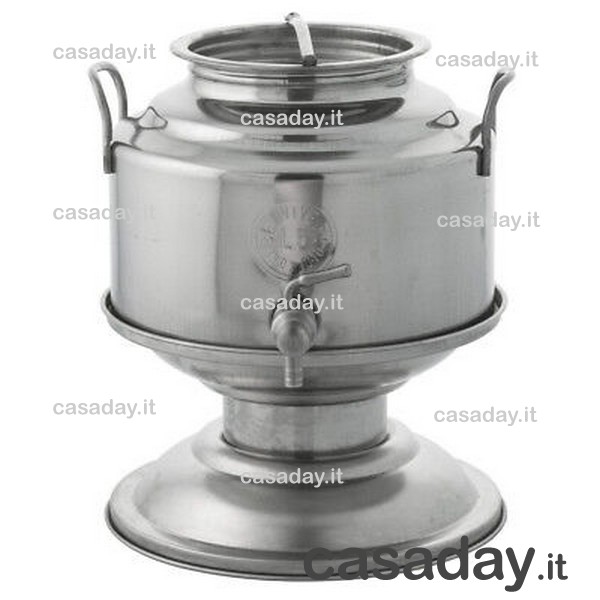 FUSTO INOX LT.5 CON RUBINETTO INOX E BASE sansone FUSTO INOX LT.5 CON RUBINETTO INOX E BASE sansone