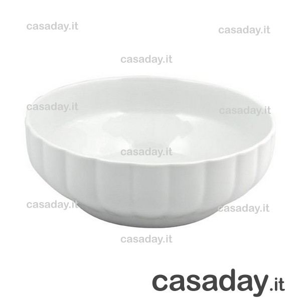 INSALATIERA COSTOLATA PORCELL.CM.26 saturnia