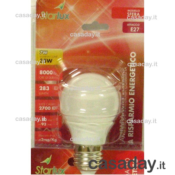 LAMPADINA RISPARMIO ENERGIA 20W 