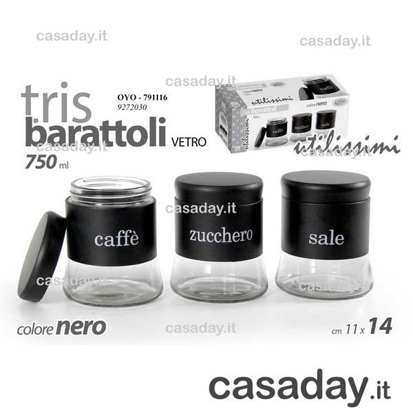 BARATTOLI VETRO-INOX PZ.3 