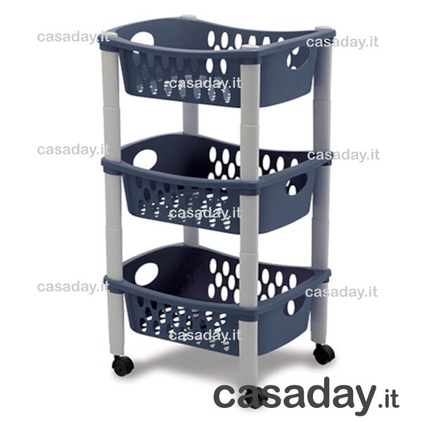 CARRELLO OTELLO 3 PIANI C-RUOTE stefanplast CARRELLO OTELLO 3 PIANI C-RUOTE stefanplast