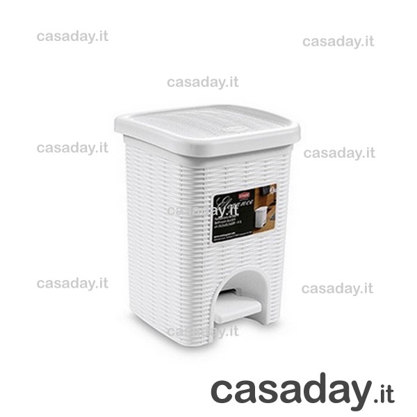 PATTUMIERA PEDALE MINI QUADRA ELEGANCE stefanplast PATTUMIERA PEDALE MINI QUADRA ELEGANCE stefanplast