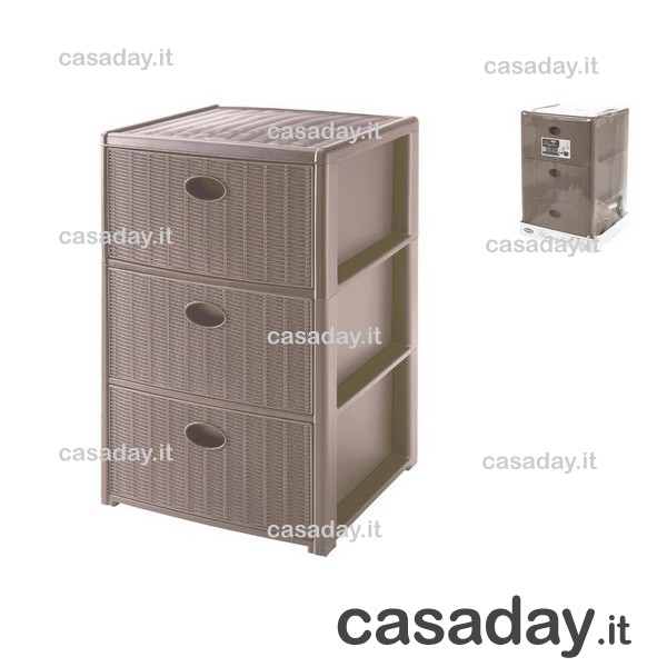 CASSETTIERA ELEGANCE 3 CASSETTI stefanplast CASSETTIERA ELEGANCE 3 CASSETTI stefanplast