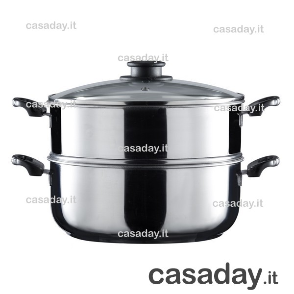 VAPORIERA INOX CM.24 steel pan VAPORIERA INOX CM.24 steel pan