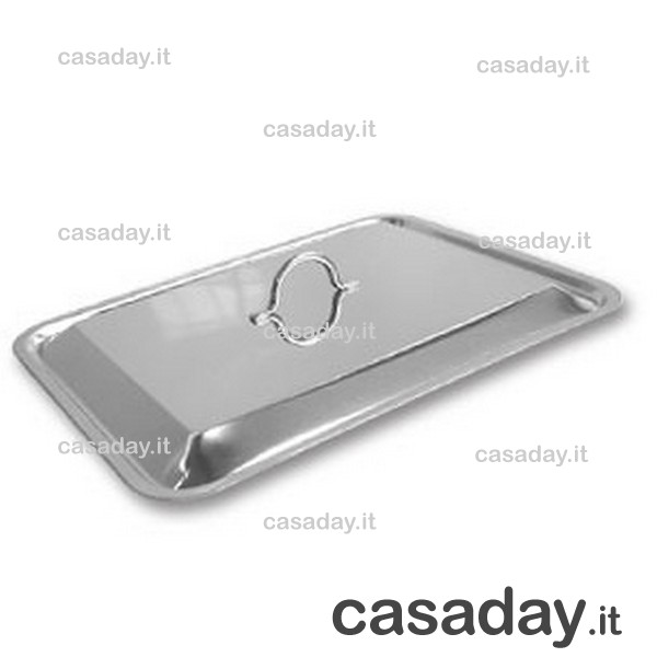 COPERCHIO INOX RETT. CM.25 steel pan COPERCHIO INOX RETT. CM.25 steel pan