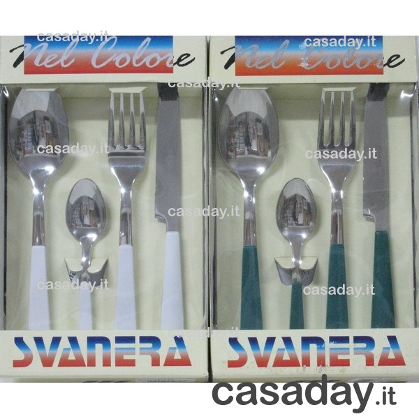 POSATE ELENA-VISUAL INOX 18-10 PZ.24 svanera