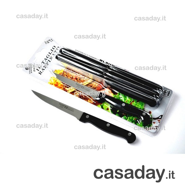 COLTELLI BISTECCA PZ.6 INTERO BULLONATO svanera COLTELLI BISTECCA PZ.6 INTERO BULLONATO svanera
