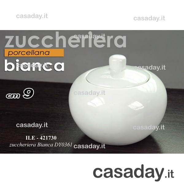 ZUCCHERIERA PORCELLANA BIANCA C-C. ZUCCHERIERA PORCELLANA BIANCA C-C.