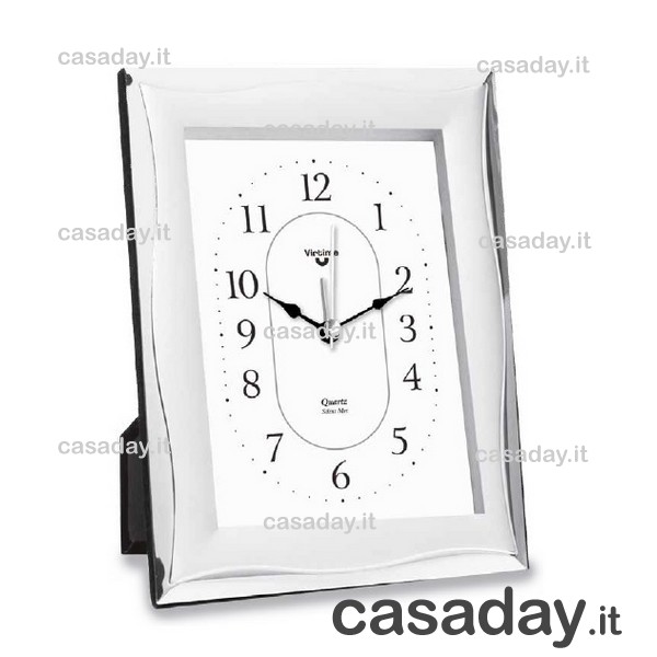 SVEGLIA CORNICE SILVER 9X13 