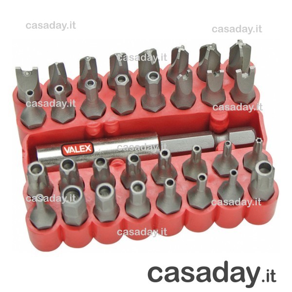 INSERTI 33 PEZZI 1460689 valex INSERTI 33 PEZZI 1460689 valex